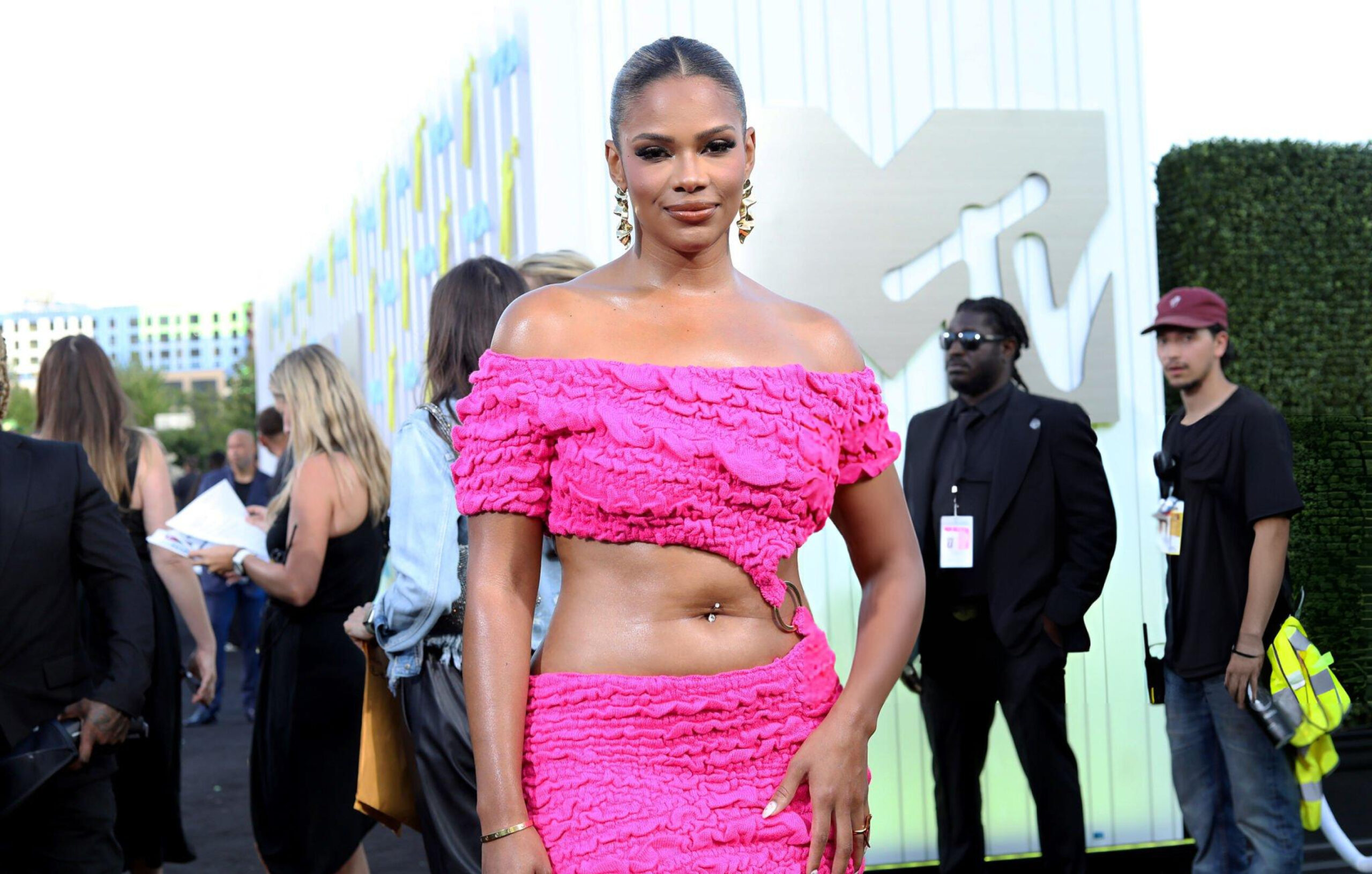 Kamie Crawford at the 2022 MTV Video Music Awards held at Prudential Center on August 28, 2022 in Newark, New Jersey